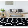 thumbnail image 2 of United Weavers Bristol Area Rug 2050 11570 Rodanthe Black Repeat Curves 7' 10 x 7' 10" Rectangle, 2 of 3