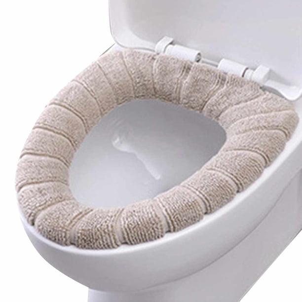 Matsuzay 1 unidad de calentador y grueso para baño, cubierta de asiento de inodoro de tela lavable y estirable, almohadillas para Closestool, Type11 NO11 Matsuzay JJ17704-04