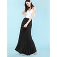 thumbnail image 5 of Made by Johnny Women's Lightweight Floor Length Maxi Skirt XXL BLACK, 5 of 7