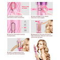 thumbnail image 6 of RACCOMB Rotating Curling Iron, Automatic Petal Curling Iron for Shiny & Effortless Curls, Dual Voltage Curling Iron & Lightweight for Travel, 230℉-415℉, Pink, 6 of 7