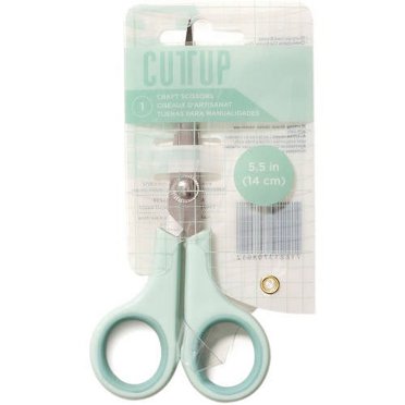 American Crafts Cutup Fine Tip Craft Scissors 5.5"-Mint