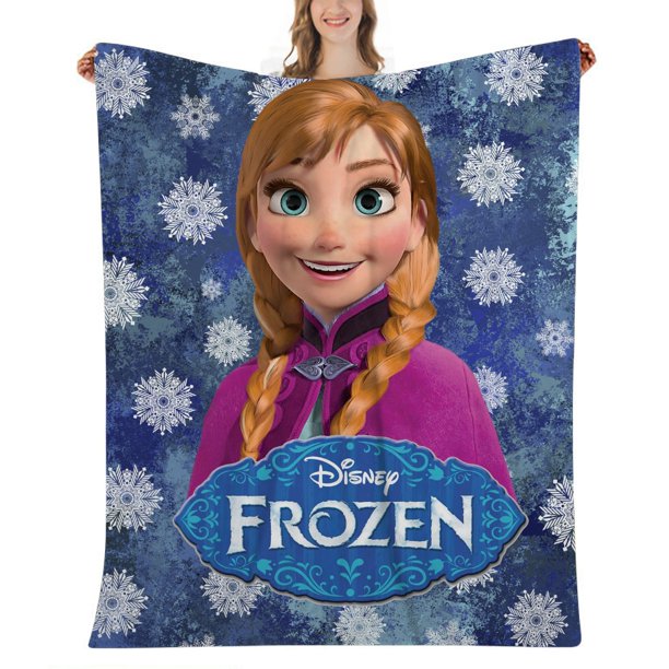 Frozen Princess Elsa Throw Blanket, 40x58 inch, for Sofa Chair Couch