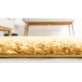 thumbnail image 3 of Unique Loom 3146064 5 x 5 Pi. Davos Shag Tapis Rond & 44; Sunglow, 3 of 4