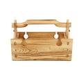 thumbnail image 1 of Table Pliante de Pique-Nique 2-en-1 Table Pliante en Bois Panier de Rangement, 1 of 8