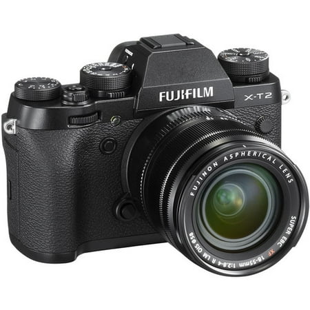Fujifilm X-T2 Mirrorless Digital Camera with 18-55mm Lens - Black