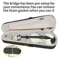thumbnail image 3 of Full Size 4/4 Violin Set for Adults Beginners Students with Hard Case,Violin Bow,Shoulder Rest,Rosin,Extra Strings and Sordine, 3 of 13