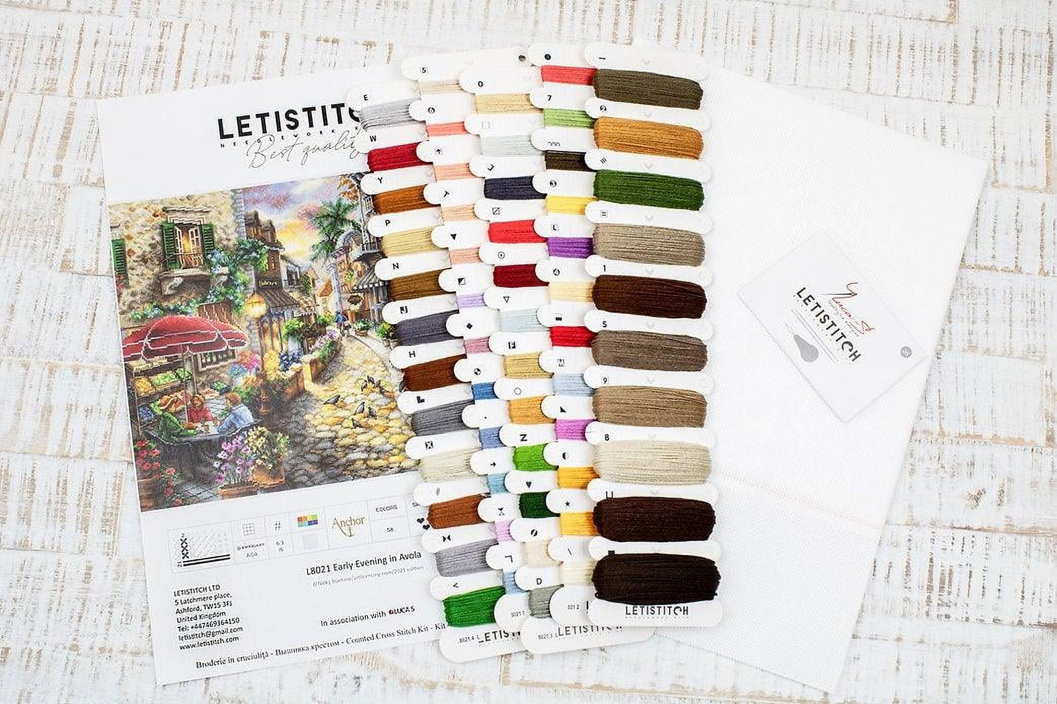 Letistitch Early Evening in Avola Counted Cross-Stitch Kit