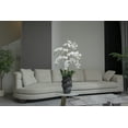 thumbnail image 5 of 43" White Orchid Arrangement in a Tall Black Planter | Real Touch White Moth Orchids in a Black Planter by Fiori Sempre, 5 of 5