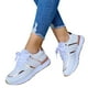 thumbnail image 4 of Zapatos para mujer, suela gruesa redonda, costuras bajas, para deportes al aire libre, con cordones, cómodos zapatos casuales, zapatos para correr, botas de vaquero, 4 of 5