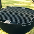 thumbnail image 6 of Ash & Ember 30" Cast Iron Cauldron Fire Pit Bowl with Double Hinged Grill, 6 of 10