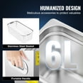 thumbnail image 4 of KFFKFF Commercial Ultrasonic Cleaner 6L Heated Ultrasonic Cleaner with Digital Timer Jewelry Watch Glasses Cleaner Large Capacity Cleaner Solution (6L), 4 of 9