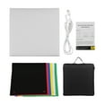 thumbnail image 2 of 40 * 40 * 40cm Portable Foldable LED Light Tent Photo Box Softbox Lightbox Adjustable Brightness USB Powered with 6pcs Color Backdrops(Red/Green/Blue/Yellow/White/Black), 2 of 7