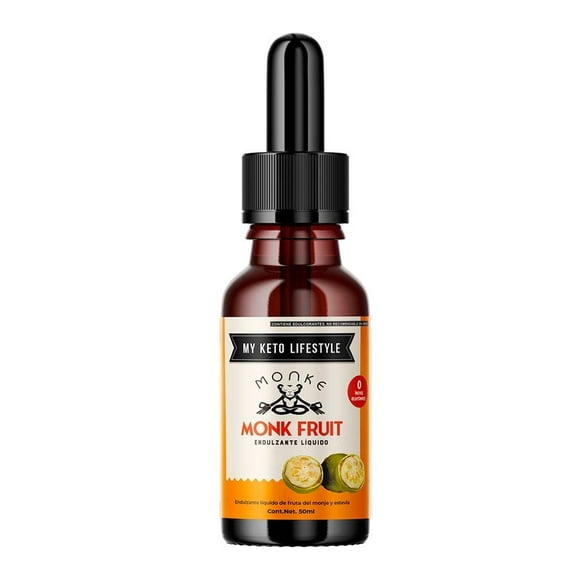 Endulzante líquido Monke de fruto del monje y stevia 50 ml
