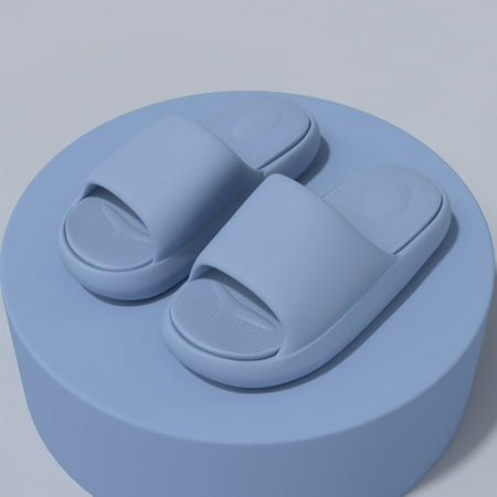 

NEGJ Ladies Couple Shoes Solid Color Non Slip Novelty Open Toe Slippers Summer Home Bathroom Platform Slippers