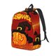 thumbnail image 1 of Easygdp Halloween Pumpkin Mochila de Lona Resistente para Laptop, Compatible con Laptops de 15 a 17 pulgadas, Ideal para Escuela, Trabajo y Viajes-Small, 1 of 5