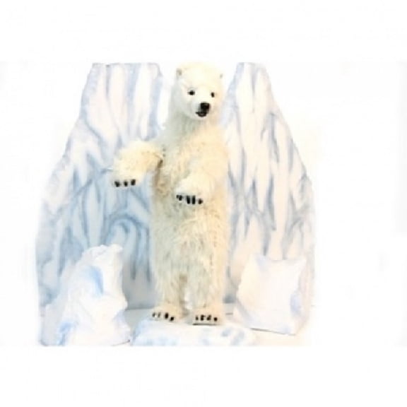 Handcrafted Cuddlers 39" Handcrafted Standing Polar Bear Cub Stuffed Animal