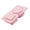 Pink, variant on Two Compartment Silicone Food Storage Box with Secure Cover Space Saving Kitchen Tool Camping Food Carriers for Travel