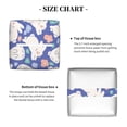 thumbnail image 5 of Gukieu Cute White Rabbit Print Leather Tissue Box, PVC Waterproof Velcro Opening and Closing Square Tissue Box Holder, Suitable for Home and Office Decoration, 5 of 7