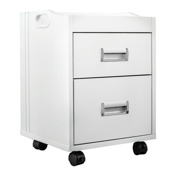 Alera Pedicure Trolley Pedicure Cart for Pedicure, Nail Salon Short Supplies Storage Furniture, White