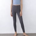 thumbnail image 2 of TIREOW Girls High Elasticity Leggings Stretch Snug Fitting Imitation Denim Leggings Pants Elastic Waist Sports Yoga Tight Pants, 2 of 7