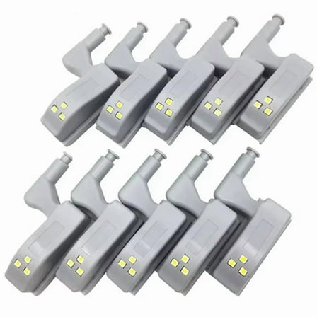 10PCS Kitchen Cupboard Lights LED Inner Hinge Lamp Lighting for Bedroom Wardrobe Closet Under Cabinet Lights Night Light,10pcs x Kitchen Cupboard Lights