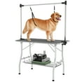 thumbnail image 1 of PawHut Dog Grooming Table, Pet Grooming Table with Adjustable Arms, Black, 1 of 10