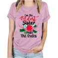 thumbnail image 4 of Fiudx Ofertas Relámpago Tops con Estampado de Moda para Mujer, Blusa de Manga Corta, Camisetas Divertidas con Cuello Redondo, 4 of 4