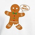 thumbnail image 3 of CafePress - Oh Snap Gingerbread Man Hooded Sweatshirt - Pullover Hoodie, Hooded Sweatshirt, 3 of 3