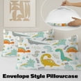 thumbnail image 5 of Blessliving Dinosaur Bedding Duvet Cover Set Twin for Kids 3 Pieces Microfiber Multicolor, 5 of 8