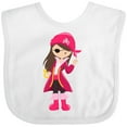 thumbnail image 3 of Inktastic Pirate Captain Girls Baby Bib, 3 of 4