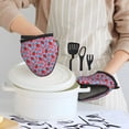 thumbnail image 6 of Pofeuu Strawberries Print Thickened Mini Silicone Oven Mitts Heat Resistant, Rubber Oven Mitt Gloves, Finger Pinch Grips, Pot Holder, Silicone Potholder, 6 of 7
