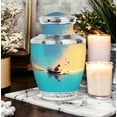 thumbnail image 6 of MUKTIVE Fishing Cremation Urns for Human Ashes - Combo Memorial Urns Large - Blue Burial Urn for Human Ashes for Male - Funeral Remain Holders for Mom - Memorial Gifts for Loss (1 Large & 4 Keepsake), 6 of 7