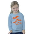 thumbnail image 3 of Awkward Styles Halloween Toddler Long Sleeve Shirt Girls Boys Orange Bats Kids T-Shirt, 3 of 5