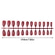 thumbnail image 5 of Uñas postizas Qarigey 24 piezas DIY estilo Simple rojo frijol, 5 of 5