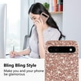 thumbnail image 2 of Compatible with Google Pixel 6A Case Glitter Shockproof,Google Pixel 6A Phone Case Bling Sparkly Soft TPU and PC Silicone Shiny Girl Women Thin Protective Cover (Rose Gold), 2 of 7