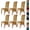 Gold, variant on LKJYER Velvet Stretch High Back Parsons Chair Covers Set , Removable Spandex XL/Oversized Extra Large Size Dining Room Chair Covers Slipcovers, Seat Protectors for Dining Room Banquet Decor