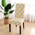 thumbnail image 1 of Funda de silla elástica para el hogar, funda de silla de comedor, cojín de asiento combinado, hotel con todo incluido, 1 of 4