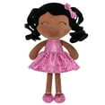 thumbnail image 4 of Gloveleya Soft Dolls Plush Figure Brown Skin Glitter Rose Red Dress Baby Doll Gift 12inches, 4 of 10
