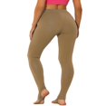 thumbnail image 3 of Pantalon d'Étrier de Yoga de Gym pour Femmes, Uni, Doux, à Taille Élastique, 3 of 5