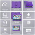 thumbnail image 4 of Contixo 10" Kids Tablet Bundle, 80 FREE Disney eBooks, Kids Watch, Case, Stylus, 32GB, Parental Controls, Tablet for kids 3-7 - Purple, 4 of 7