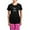 With Pink Pant, variant on CafePress - Black Lab Hole Women's Dark Pajamas - Women's Short Sleeve Print T-Shirt and Pants Dark Cotton Pajama Set