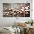 thumbnail image 4 of Designart "Elegant Dogwood Blossoms in Pink and Grey III" Floral Metal Art Print Set, 4 of 5