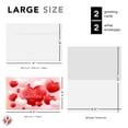 thumbnail image 6 of Jumbo Happy Valentine’s Day Cards and Envelopes, Beautiful and Romantic Love Hearts Greetings for Husband, Wife, Boyfriend, or Girlfriend | 8.5 x 5.5” (When Folded) | 2 Per Pack, 6 of 6