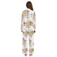 thumbnail image 3 of FORMRS Womens Pajama Set Long Sleeve Top and Pants with Pockets Soft Comfy Lounge Sleepwear, Sizes S-2XL, Colorful Airplanes Pattern, 3 of 7