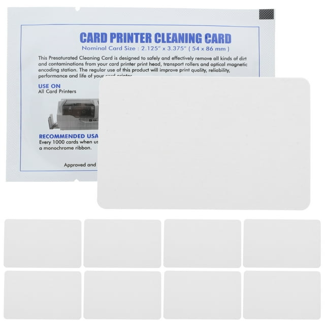 10 unidades de limpiador de tarjetas reutilizable para lectores de tarjetas y terminales de punto de venta.