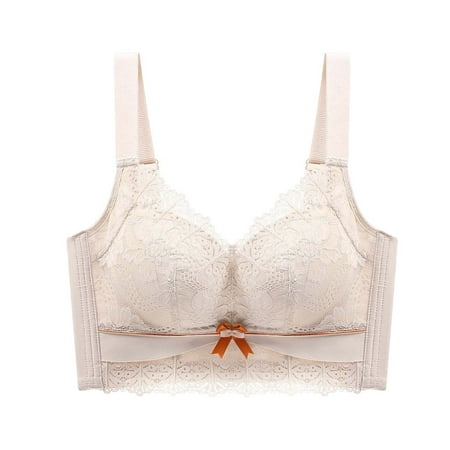 

Sports Bra for Women 2022 Plus Size Bra Big Cup Xxxxxxl Lace Vest Seamless Front Buckle Opening Push Up Big Plus Size Bras