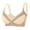 Beige, variant on Womens Wireless Bras Supportive New Abcdefg Cup Women Leopard-Print Front Buckles Underwear No Steel Close Bra Beige 44