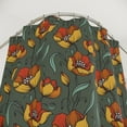 thumbnail image 2 of Elegant Floral Fabric Shower Curtain, 2 of 4