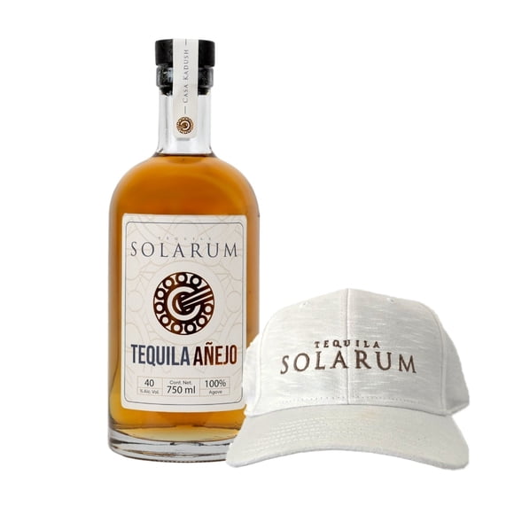 Tequila Solarum Añejo 750ml + Gorra Solarum