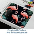 thumbnail image 6 of Flamingo Desk Pad Mousepad, Square 8.3x9.8 Inch Non-Slip Rubber Bottom Printed Desk Mat, Suitable for Office and Gaming, 6 of 6